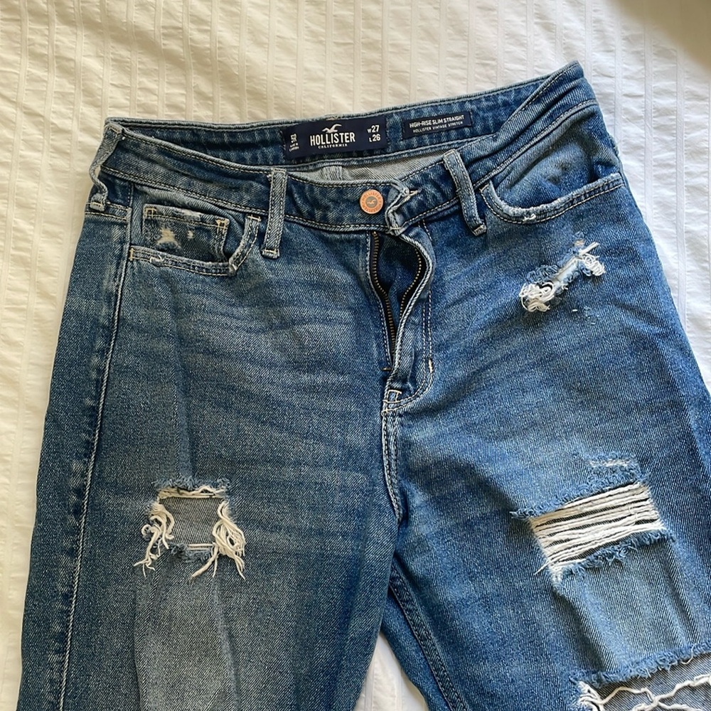 Hollister ripped jeans, size 27